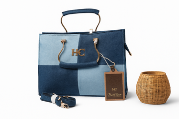Patchwork Denim Handbag (4 box)