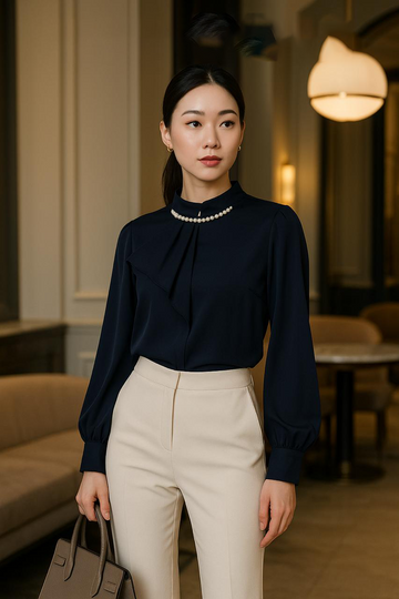 Elegant Pearl Top