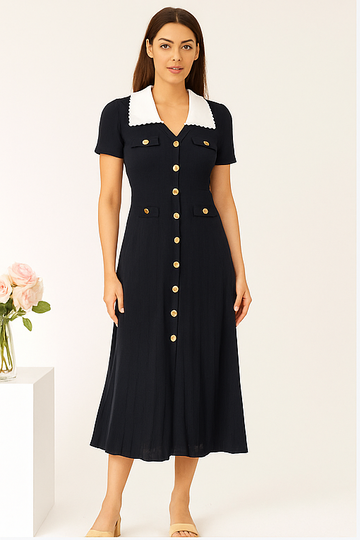 Sandro Knit Shirtdress