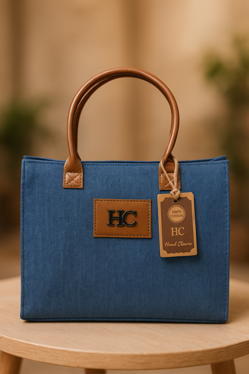 Tone Denim Sling Tote